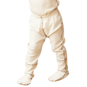 100% Organic Cotton Footed Pants for Kids