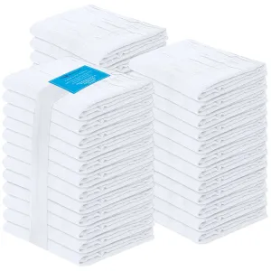 100% Ring Spun Cotton Flour Sack Towels by Ruvanti-36 Pack (28x28 Inches)
