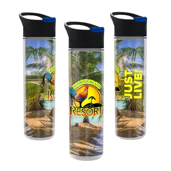 16 Oz. Full Color Wrap Insulated Bottle - Pop Up Sip Lid (Q192722)