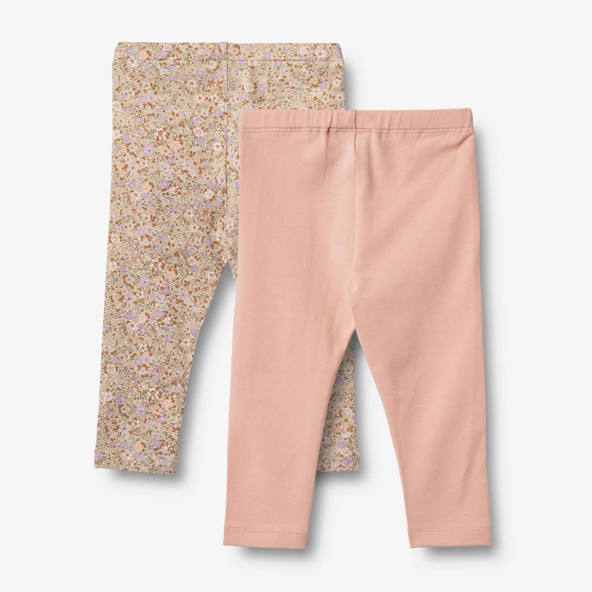 2 Leggings Jules - lilac flower meadow