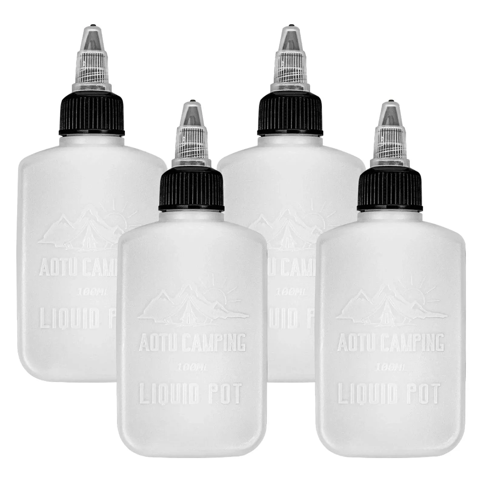 2 Pack Outdoor Condiment Bottles Oil Bottles Seasoning Fuel Oil Containers Dispensers for Camping BBQ Picnic Travel