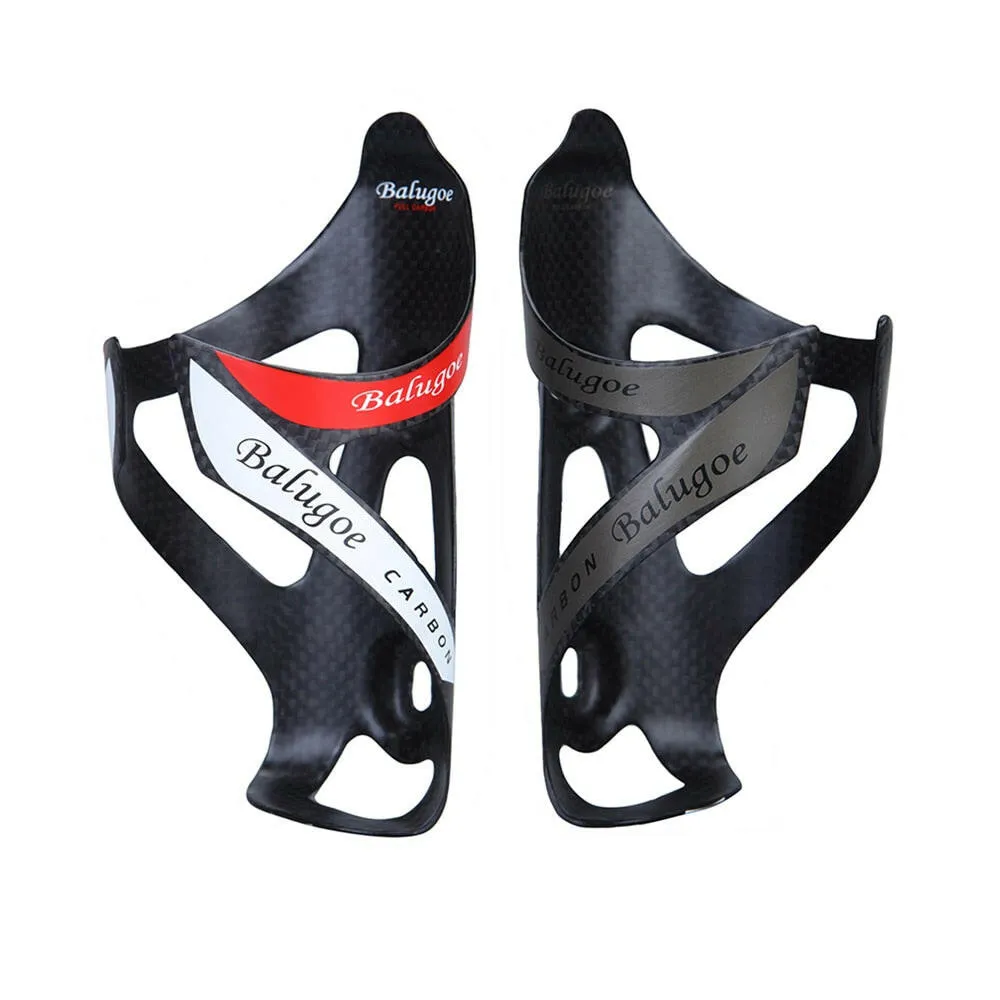 2023 hot BALUGOE Full Carbon Bicycle water bottle cage 24G MTB road Bike bottle holder Ultra light cycle equipment matte / light
