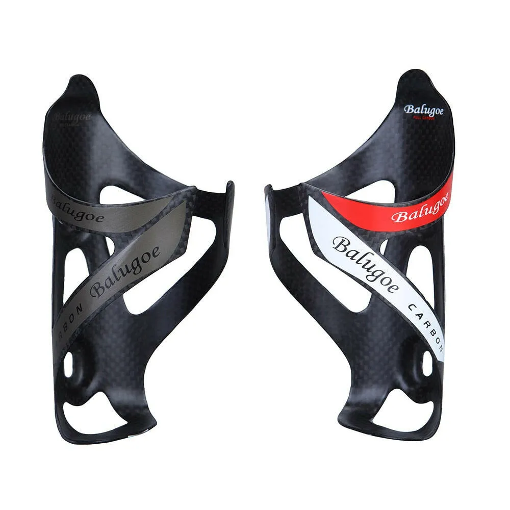 2023 hot BALUGOE Full Carbon Bicycle water bottle cage 24G MTB road Bike bottle holder Ultra light cycle equipment matte / light