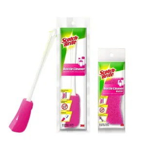 3M Scotch Brite Plastic Bottle Cleaner Brush And Refill