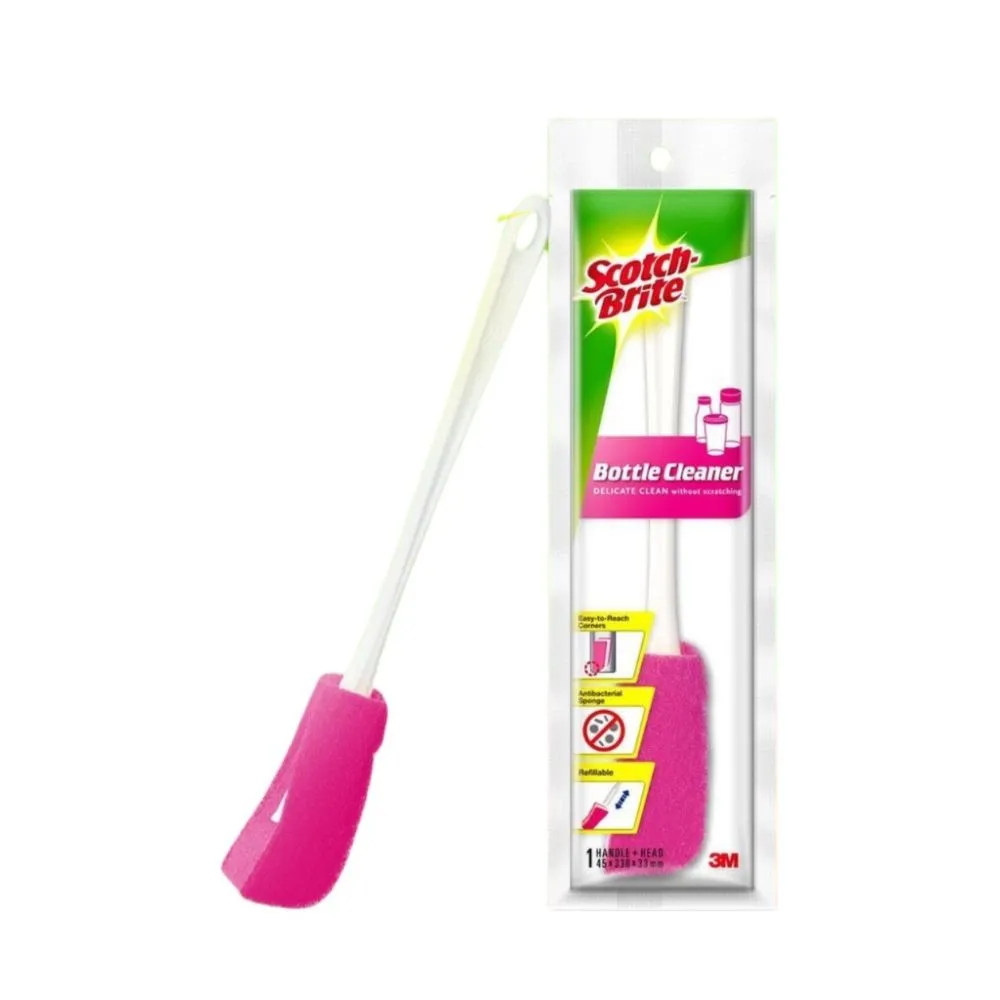 3M Scotch Brite Plastic Bottle Cleaner Brush And Refill
