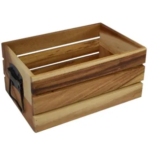Acacia Wooden Storage Crate