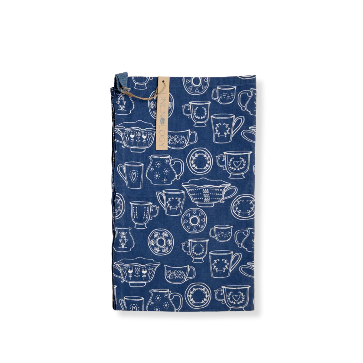 All Purpose Towel Set - Cup & Saucer - Navy