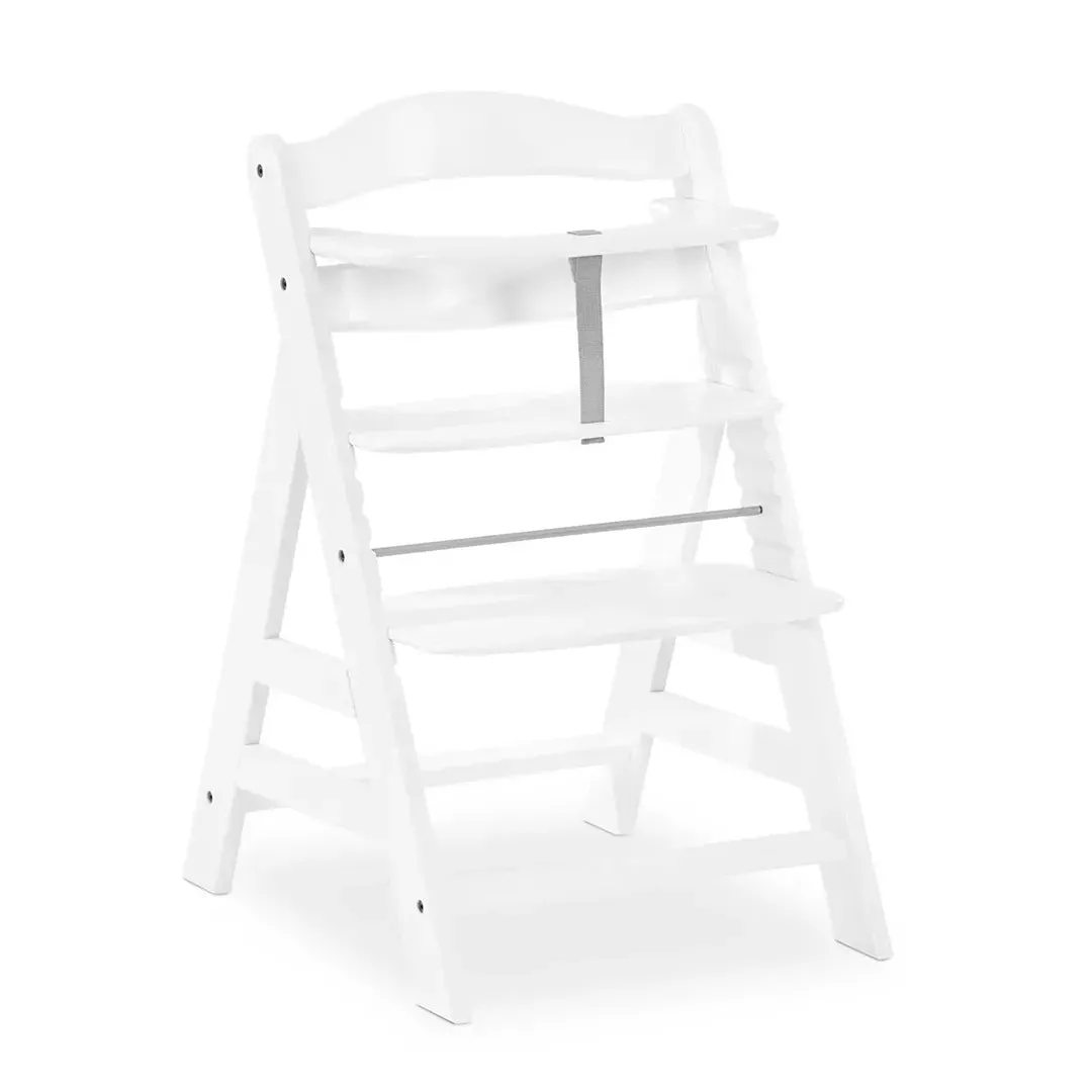 Alpha  Highchair with Tray - White