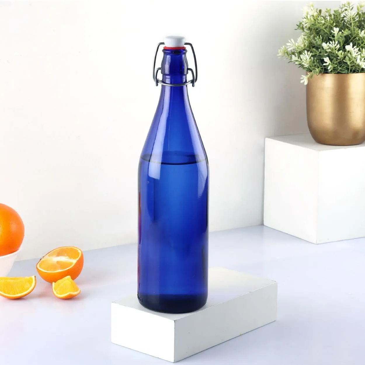 Aquaria Glass Water Bottle, 1000ml