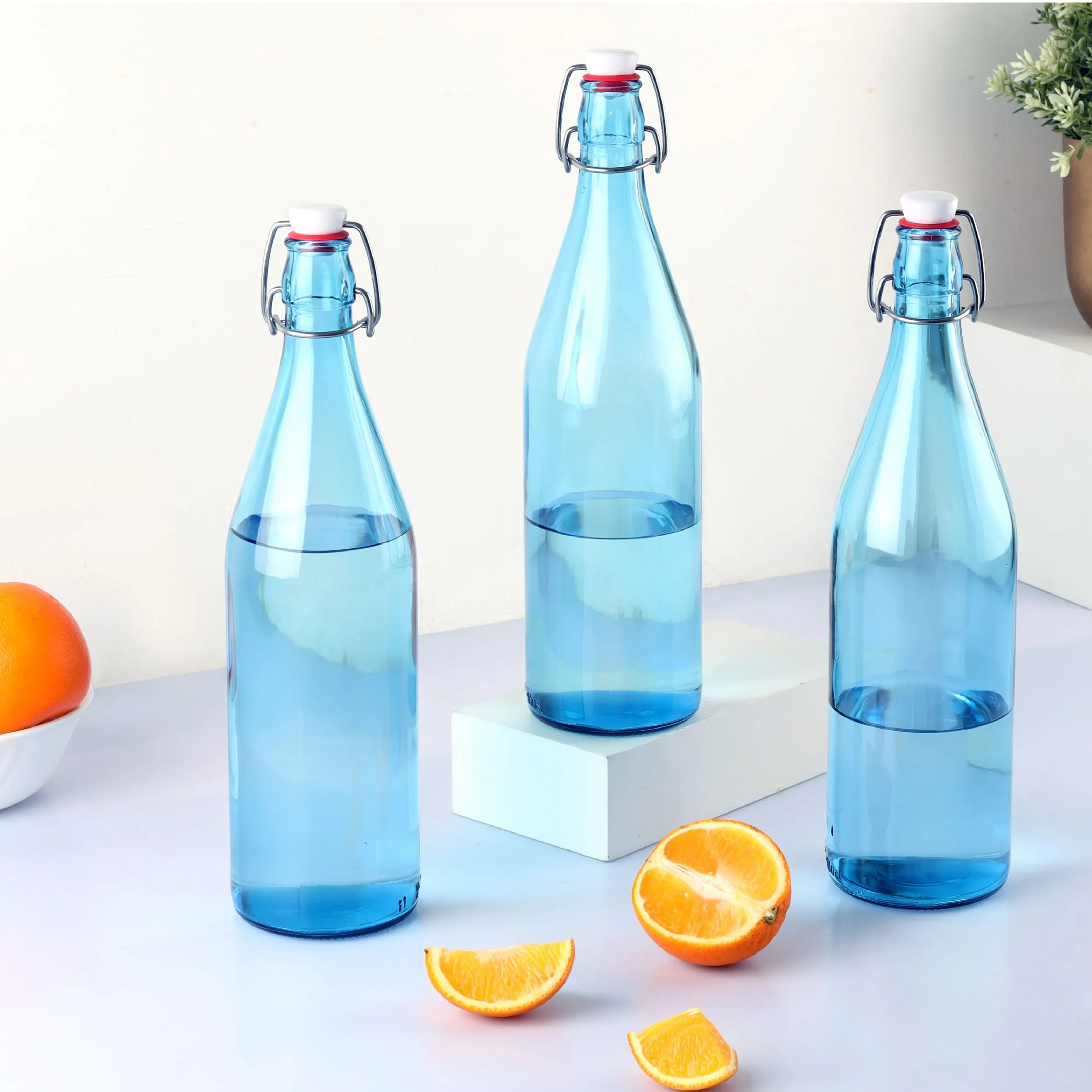 Aquaria Glass Water Bottle, 1000ml