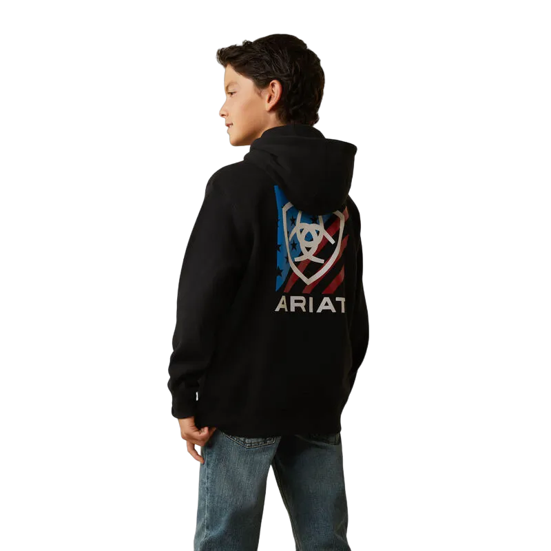 Ariat Boy's Americana Block Hoodie