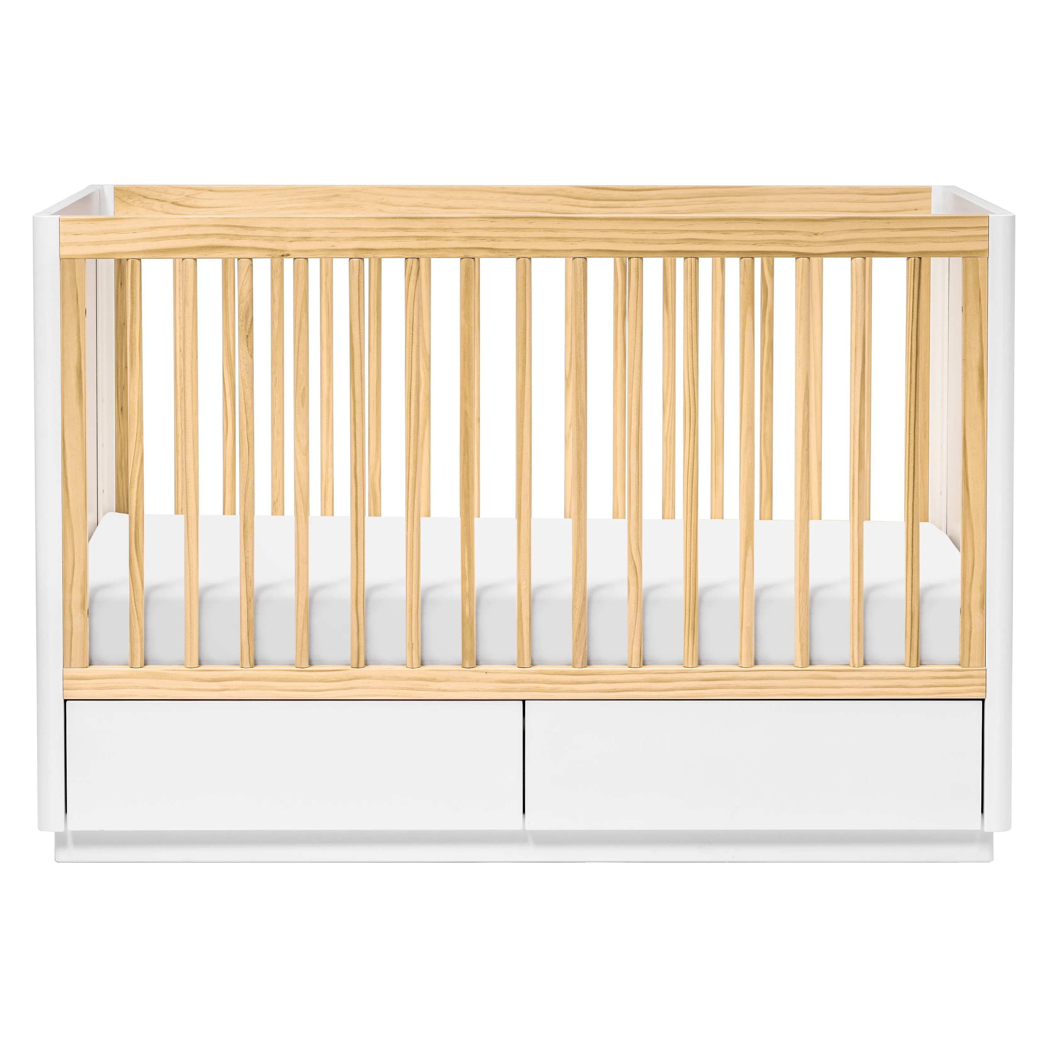 Babyletto Bento 3-in-1 Convertible Storage Crib with Toddler Bed Conversion Kit