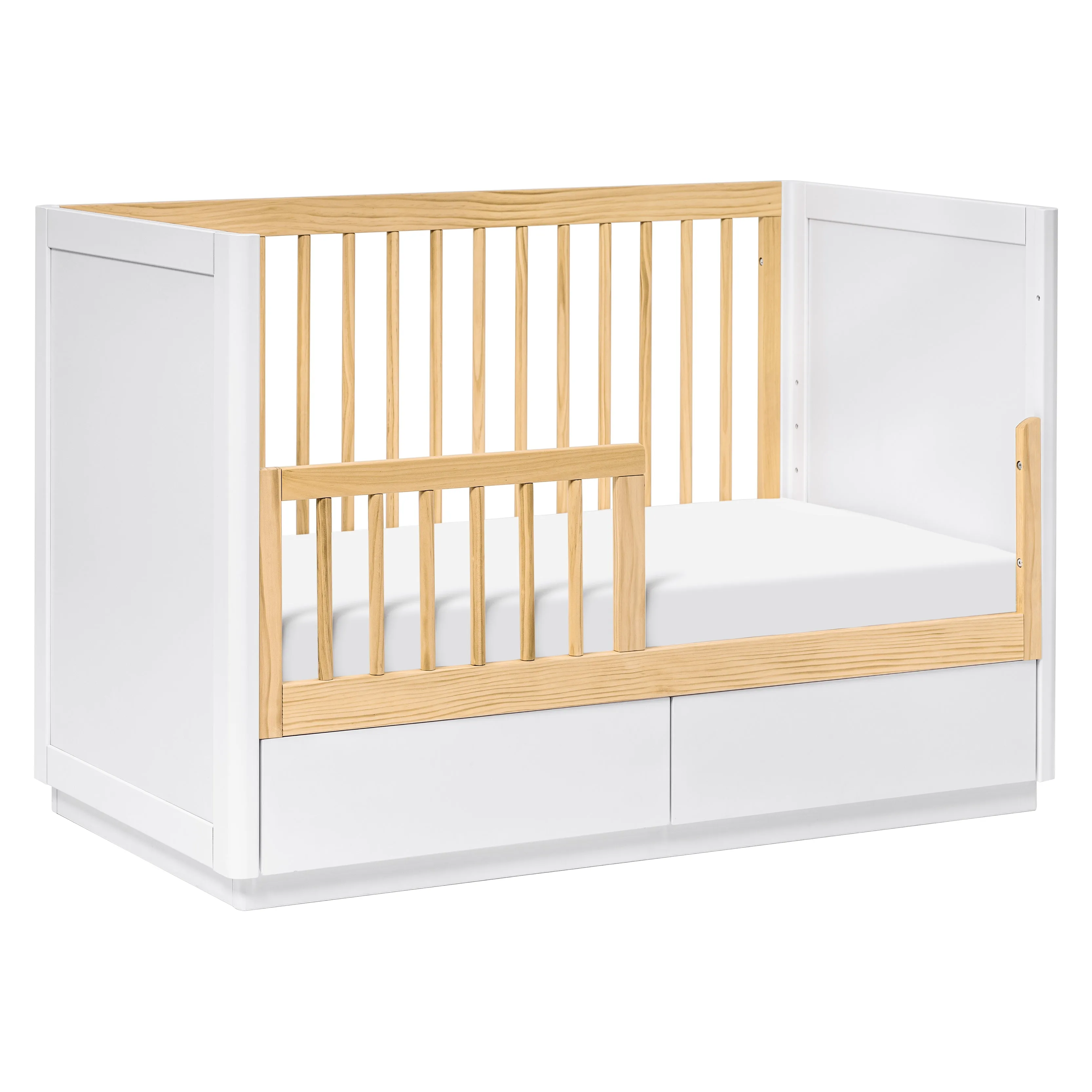 Babyletto Bento 3-in-1 Convertible Storage Crib with Toddler Bed Conversion Kit