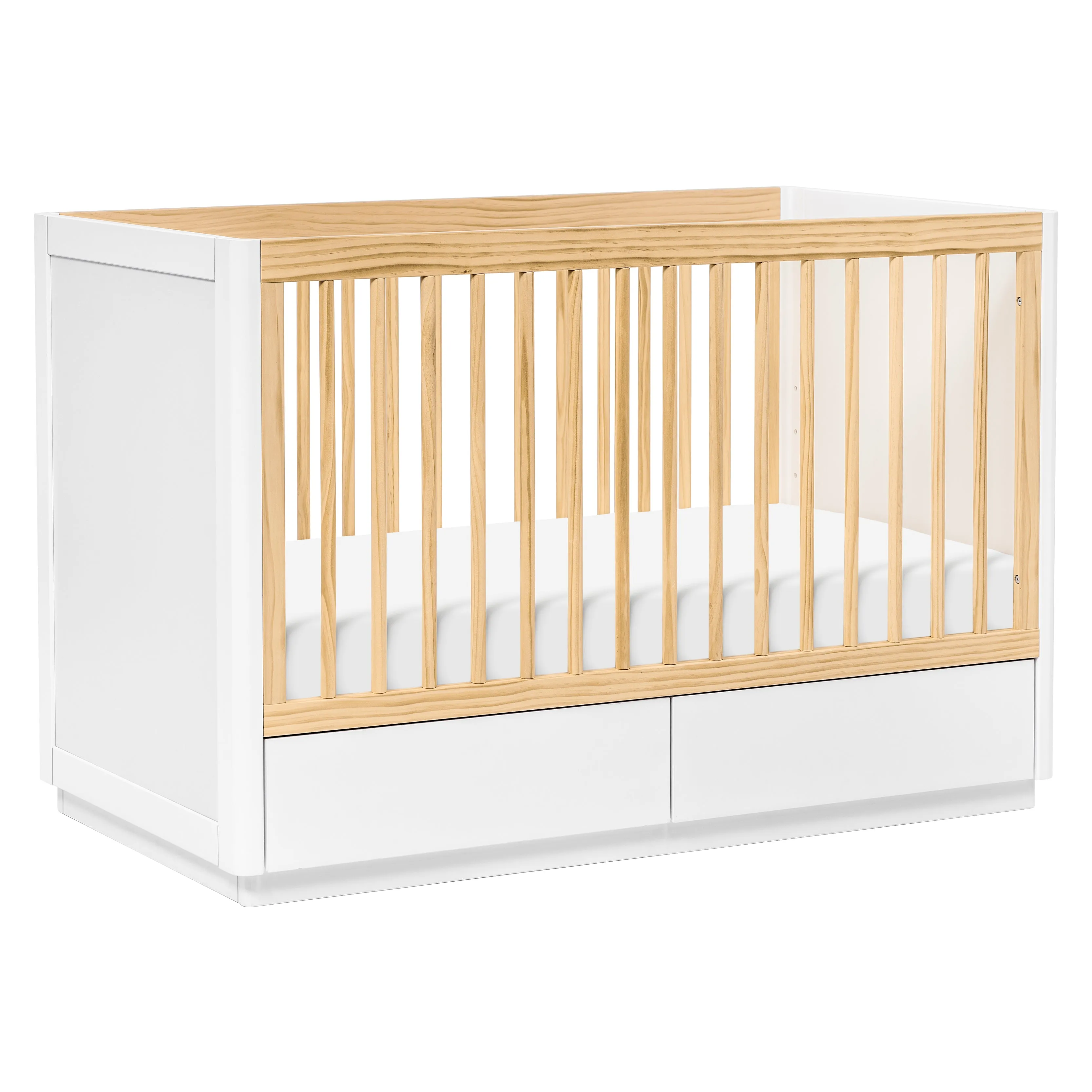 Babyletto Bento 3-in-1 Convertible Storage Crib with Toddler Bed Conversion Kit