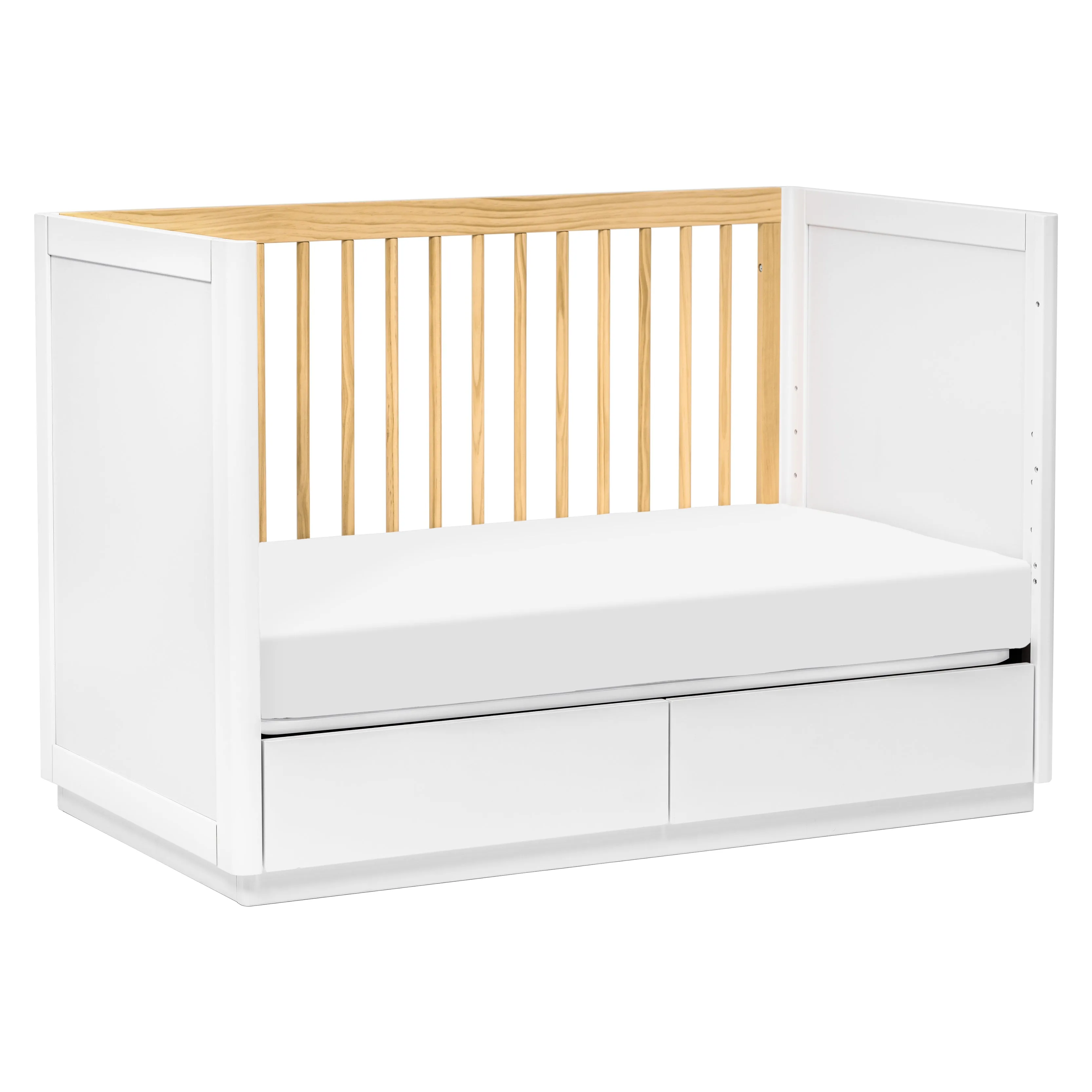 Babyletto Bento 3-in-1 Convertible Storage Crib with Toddler Bed Conversion Kit