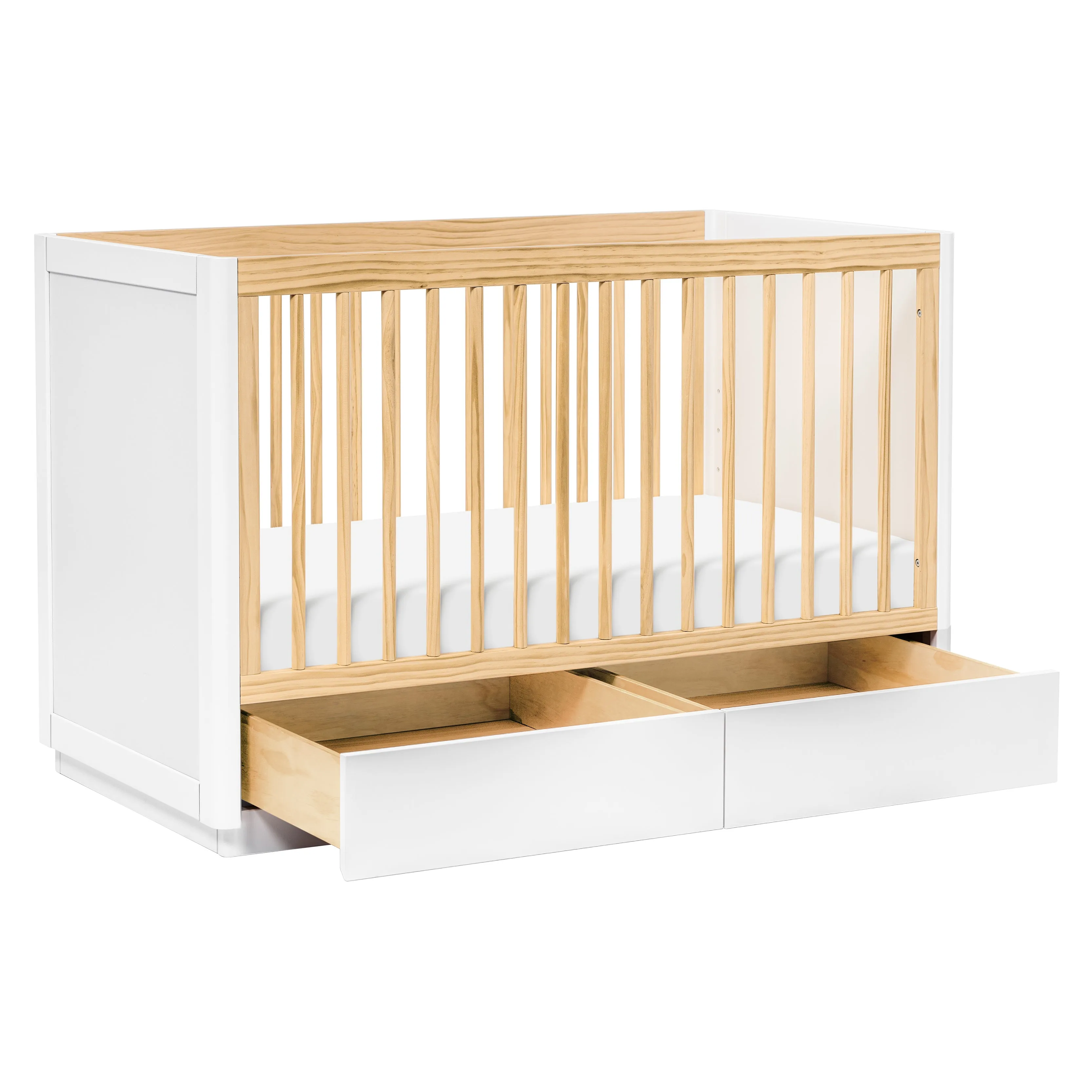 Babyletto Bento 3-in-1 Convertible Storage Crib with Toddler Bed Conversion Kit