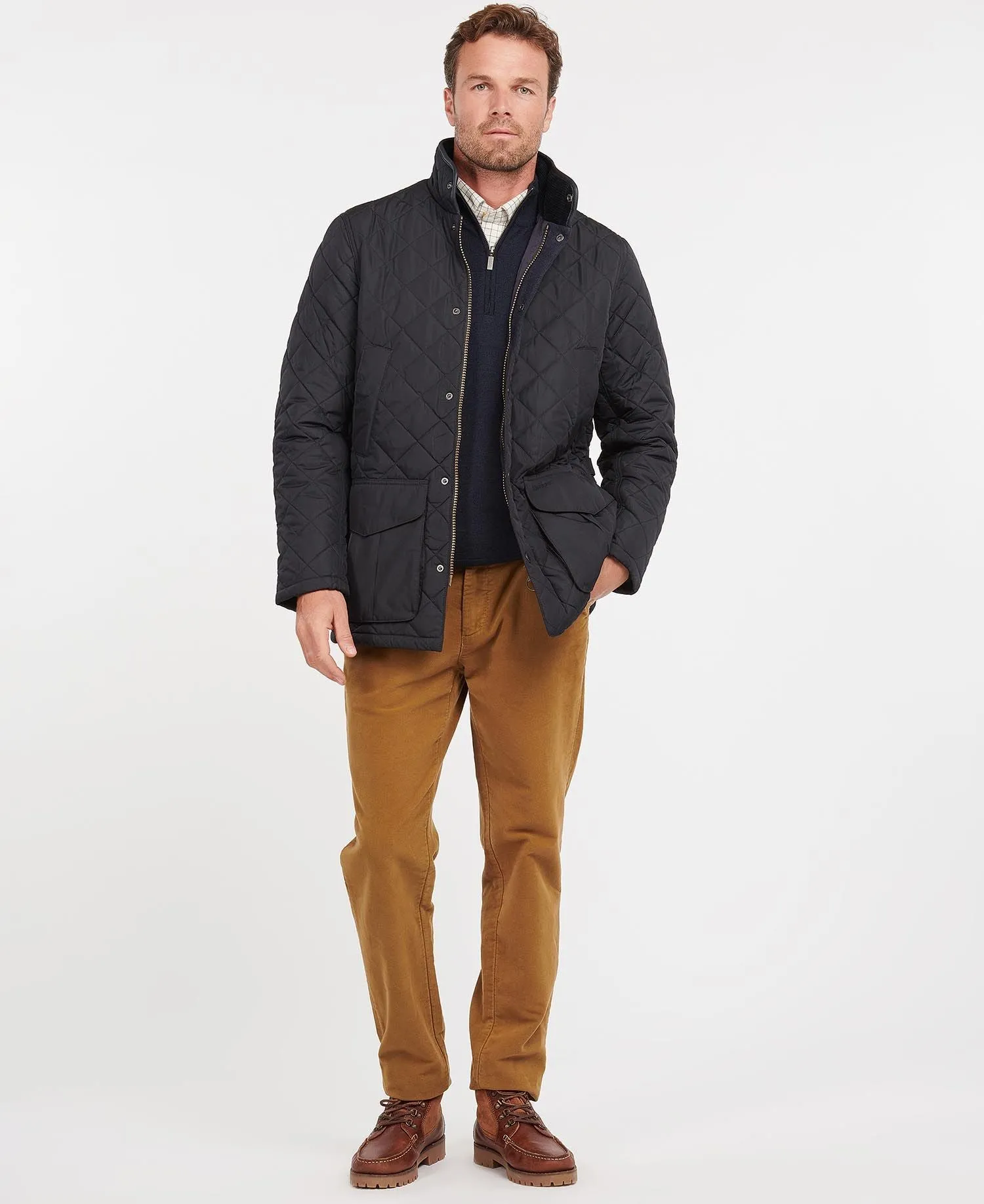 BARBOUR DEVON QUILTED JACKET - NAVY