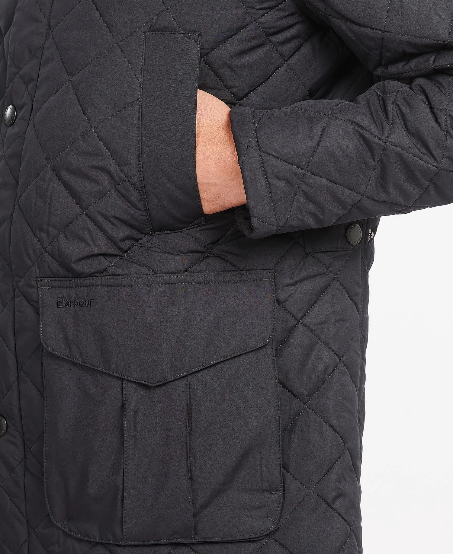 BARBOUR DEVON QUILTED JACKET - NAVY