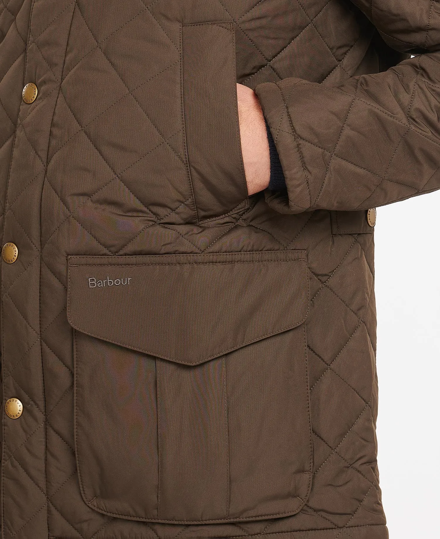 BARBOUR DEVON QUILTED JACKET - OLIVE