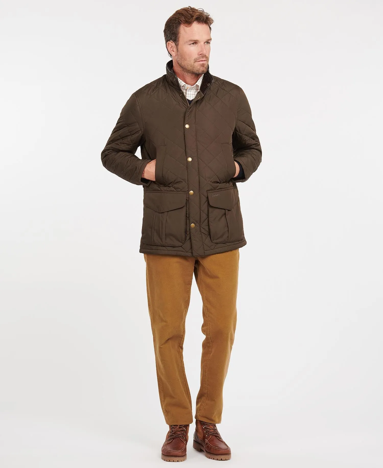 BARBOUR DEVON QUILTED JACKET - OLIVE