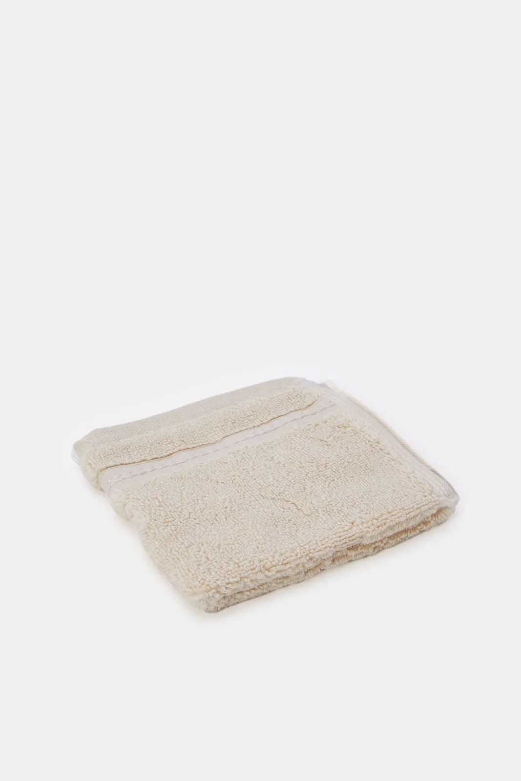 Beige Luxury Cotton Face Towel Set (4 Piece)