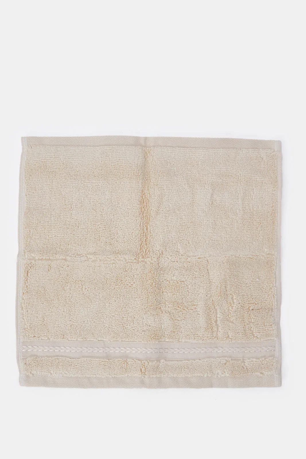 Beige Luxury Cotton Face Towel Set (4 Piece)
