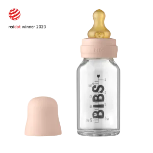 Bibs Baby Glass Bottle Complete Set 110ml - Blush