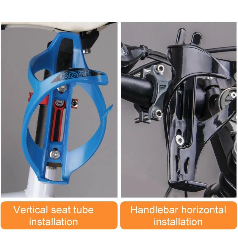 Bicycle Water Bottle Cage Handlebar Seatpost Mount Quick Release Aluminum Alloy Bottle Cage Adapter Conversion Parts