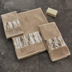 Birch-Forest Terry Fingertip Towels - Set of 2