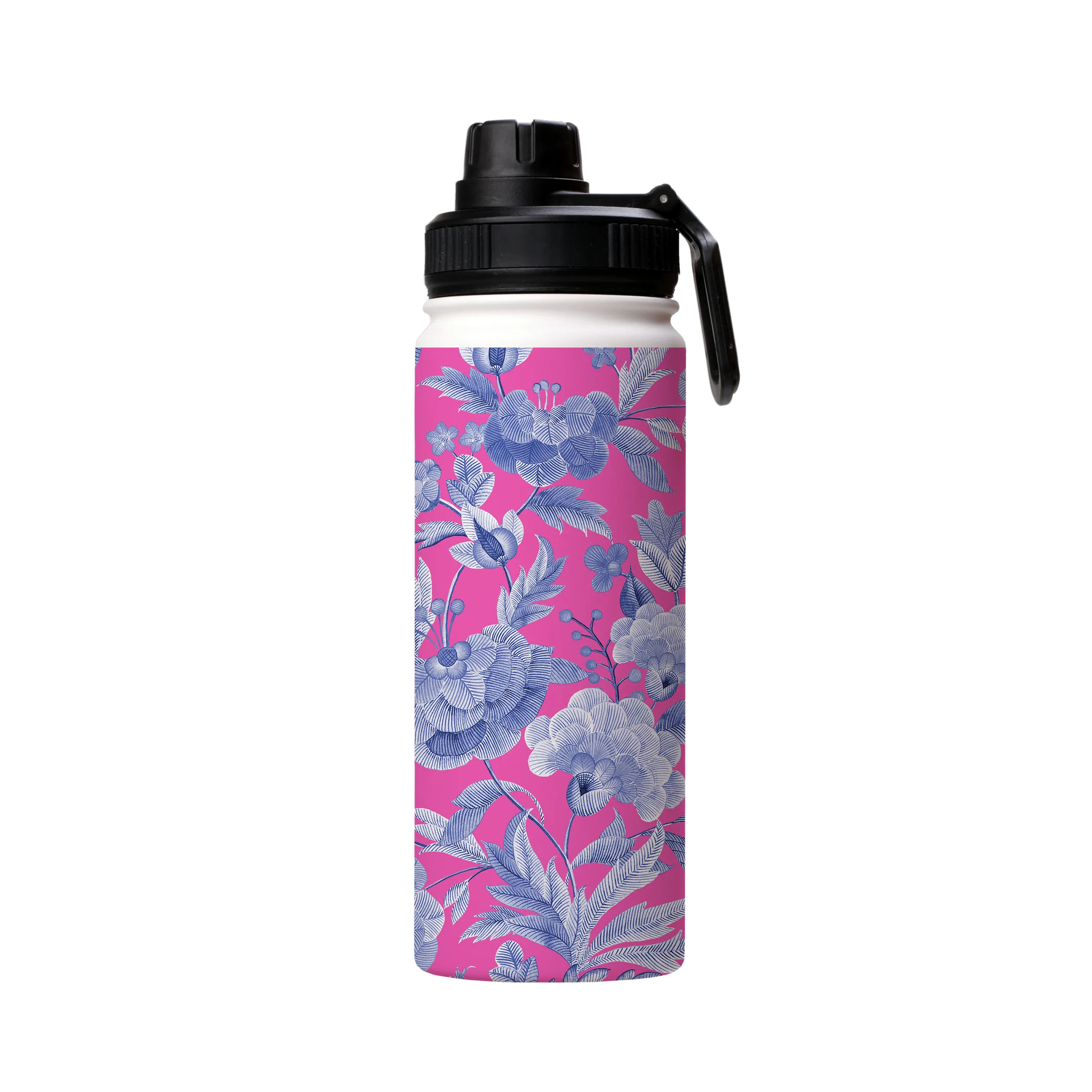 Blue Tapestry Pink Insulated Stainless Steel Water Bottle