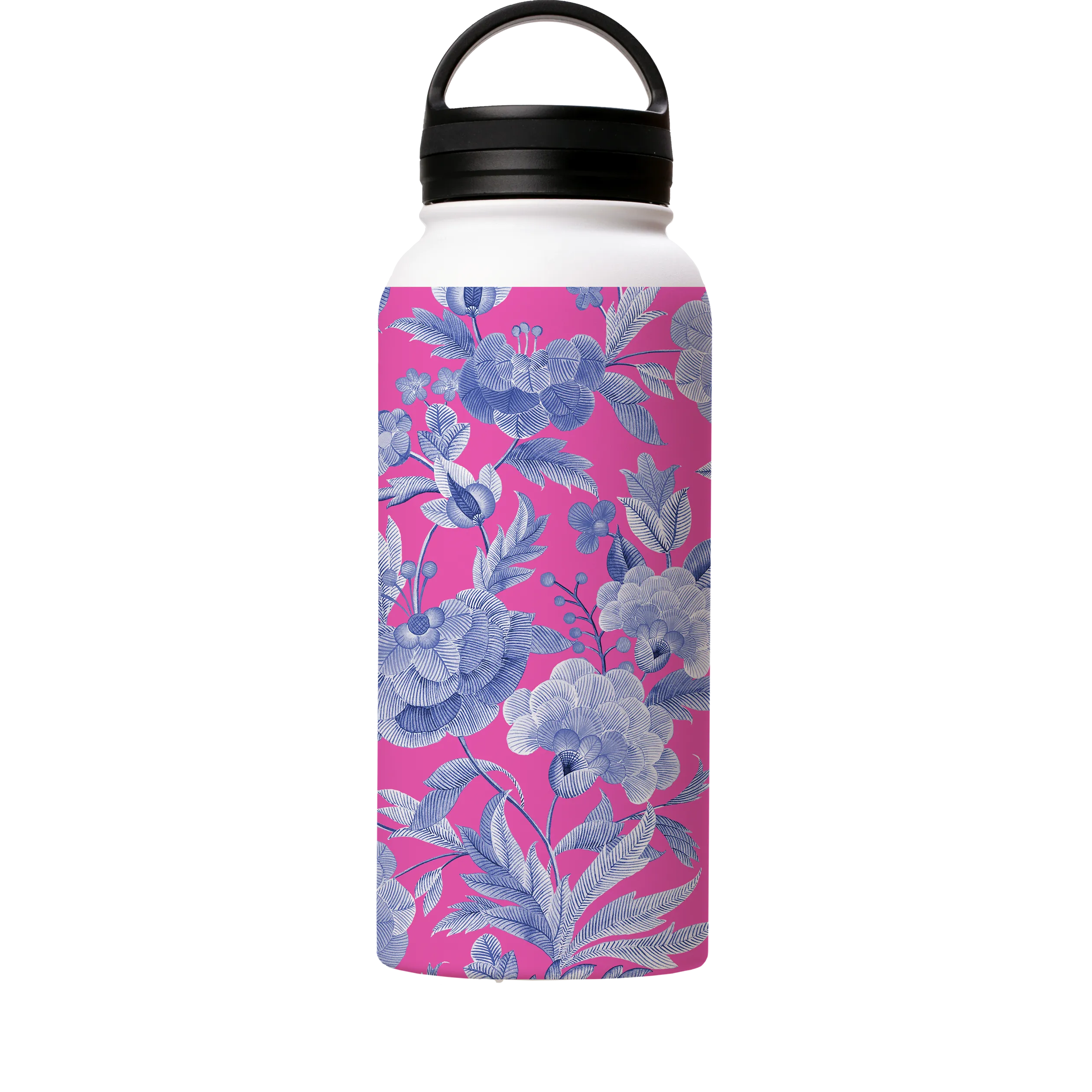 Blue Tapestry Pink Insulated Stainless Steel Water Bottle