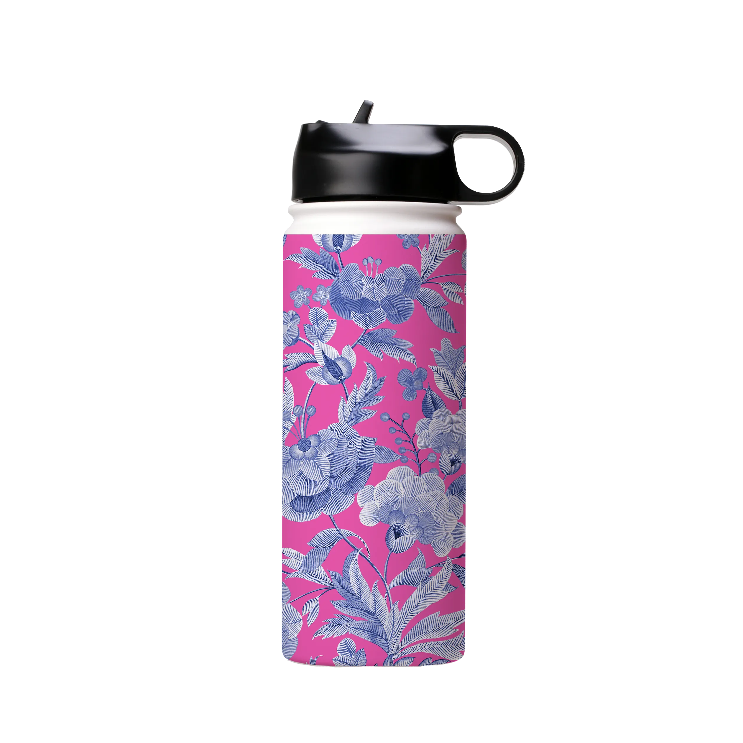 Blue Tapestry Pink Insulated Stainless Steel Water Bottle