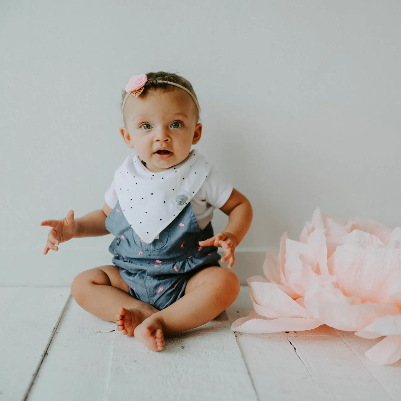 Blush Bandana Bib Set