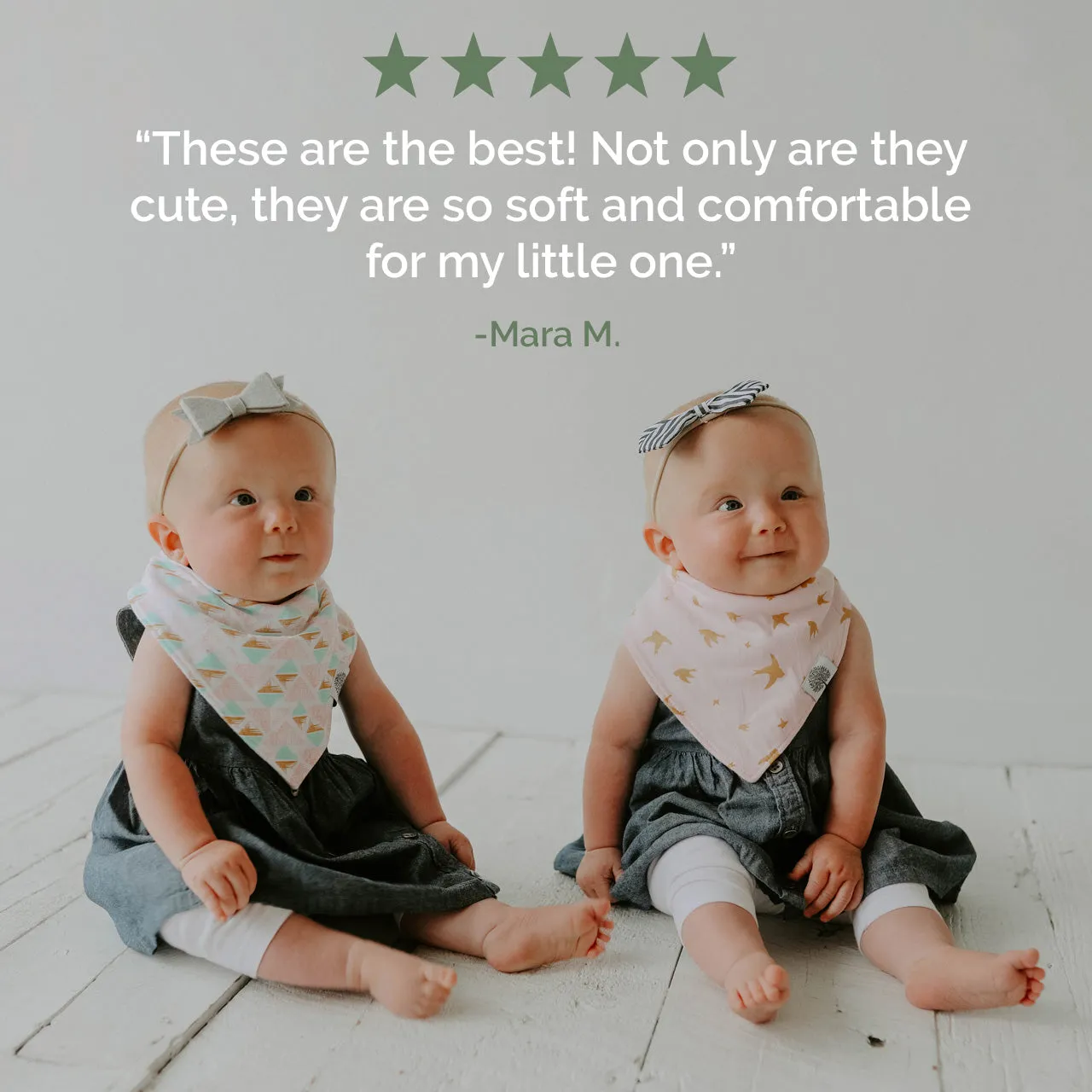 Blush Bandana Bib Set