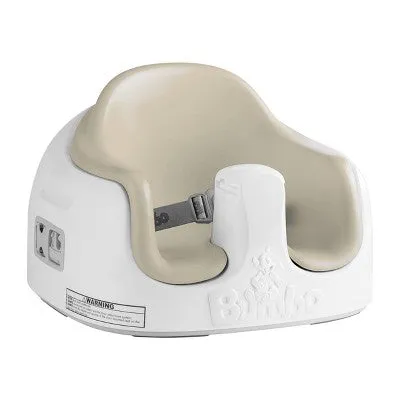 Bumbo Baby Infant Toddler Soft Foam Multi Seat with Removable Tray and Safety Buckle Straps for Kids' 6-36m - Taupe