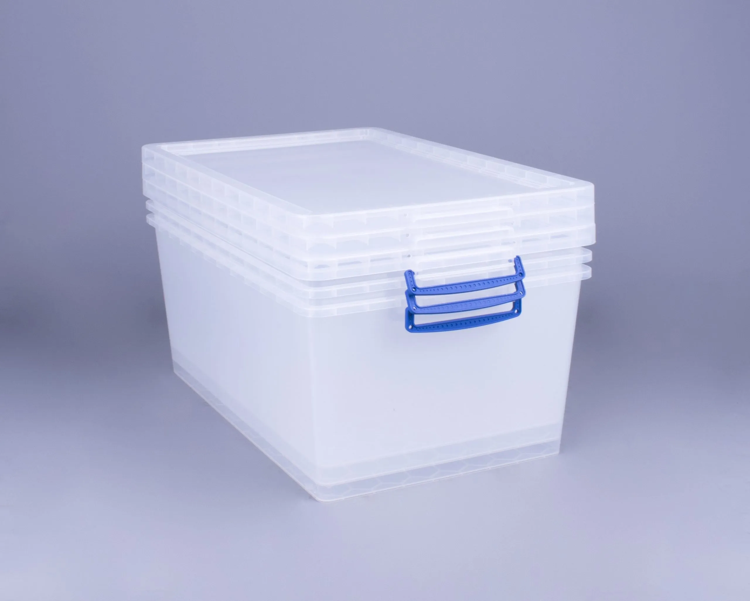 *Bundle of 3* 62L Really Useful Plastic Nesting Storage Box (695 x 440 x 287mm)