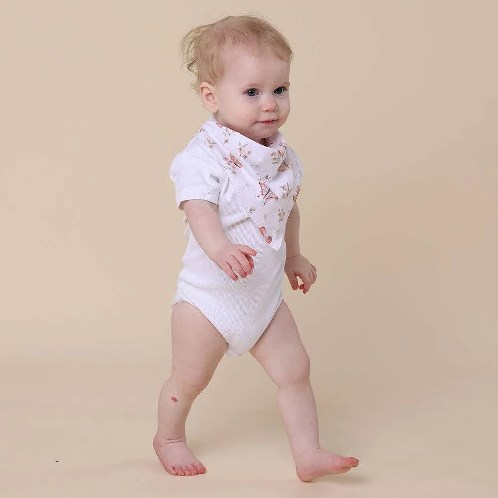 Butterfly Organic Dribble Bib