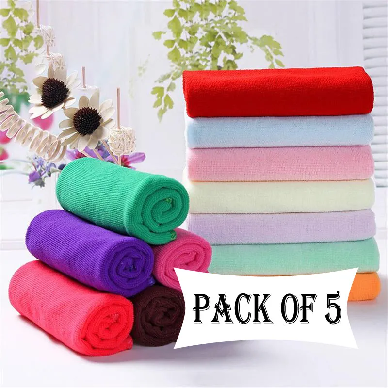 Buy Pack of 5 Microfiber Bath Towels – Super Absorbent & Soft