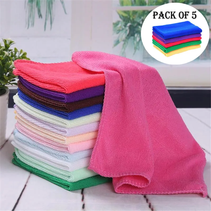 Buy Pack of 5 Microfiber Bath Towels – Super Absorbent & Soft