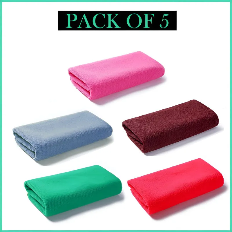 Buy Pack of 5 Microfiber Bath Towels – Super Absorbent & Soft