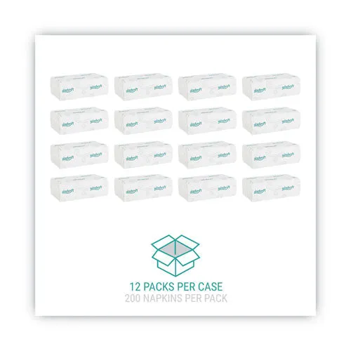 C-fold Paper Towels, 1-ply, 10.2 X 13.25, White, 200/pack, 12 Packs/carton