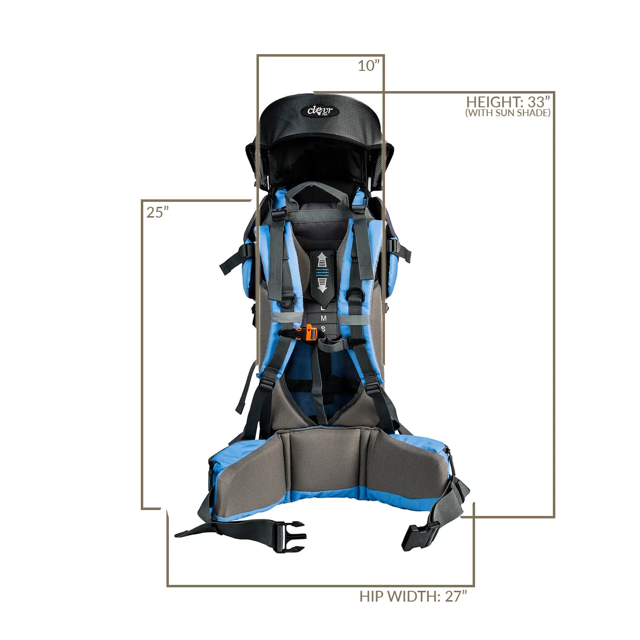 Canyonero Baby Backpack Child Carrier, True Blue