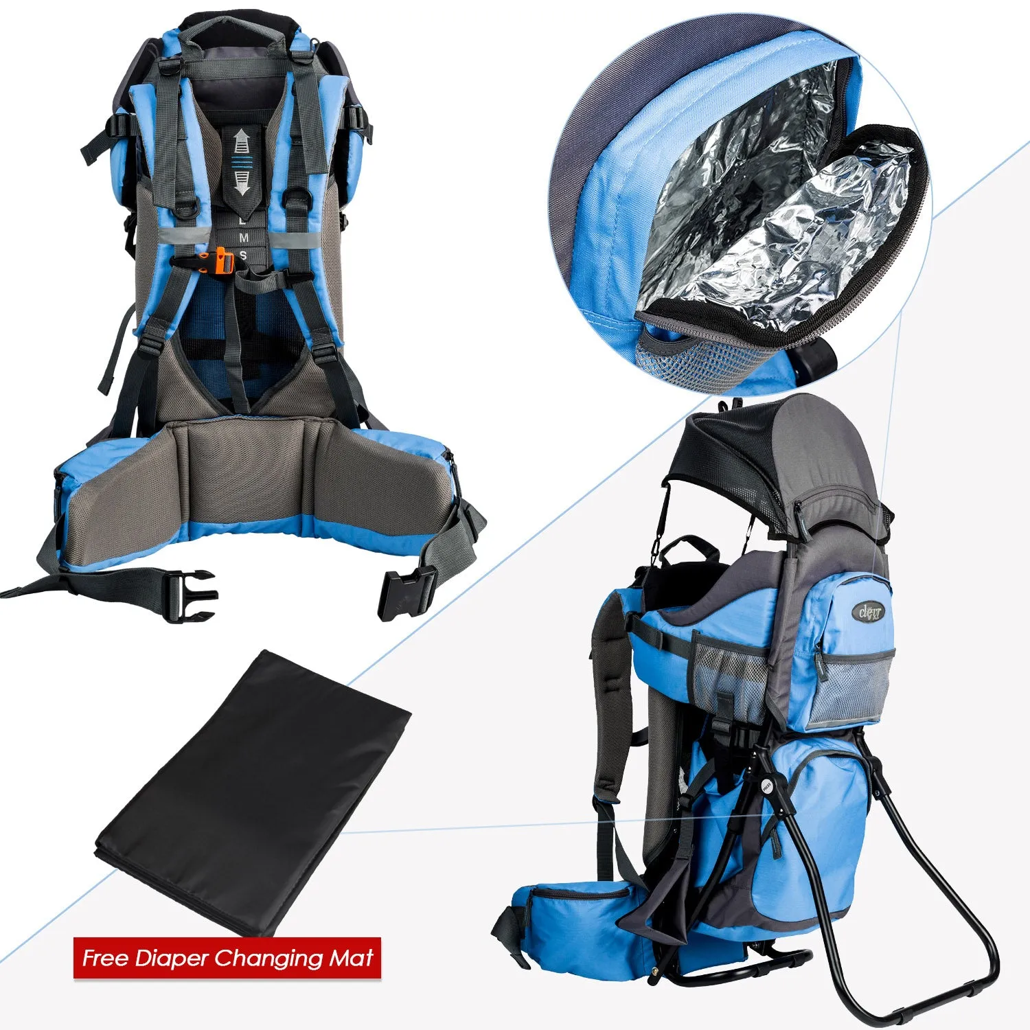 Canyonero Baby Backpack Child Carrier, True Blue
