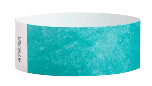 Caribbean Blue Tyvek Solid Wristbands