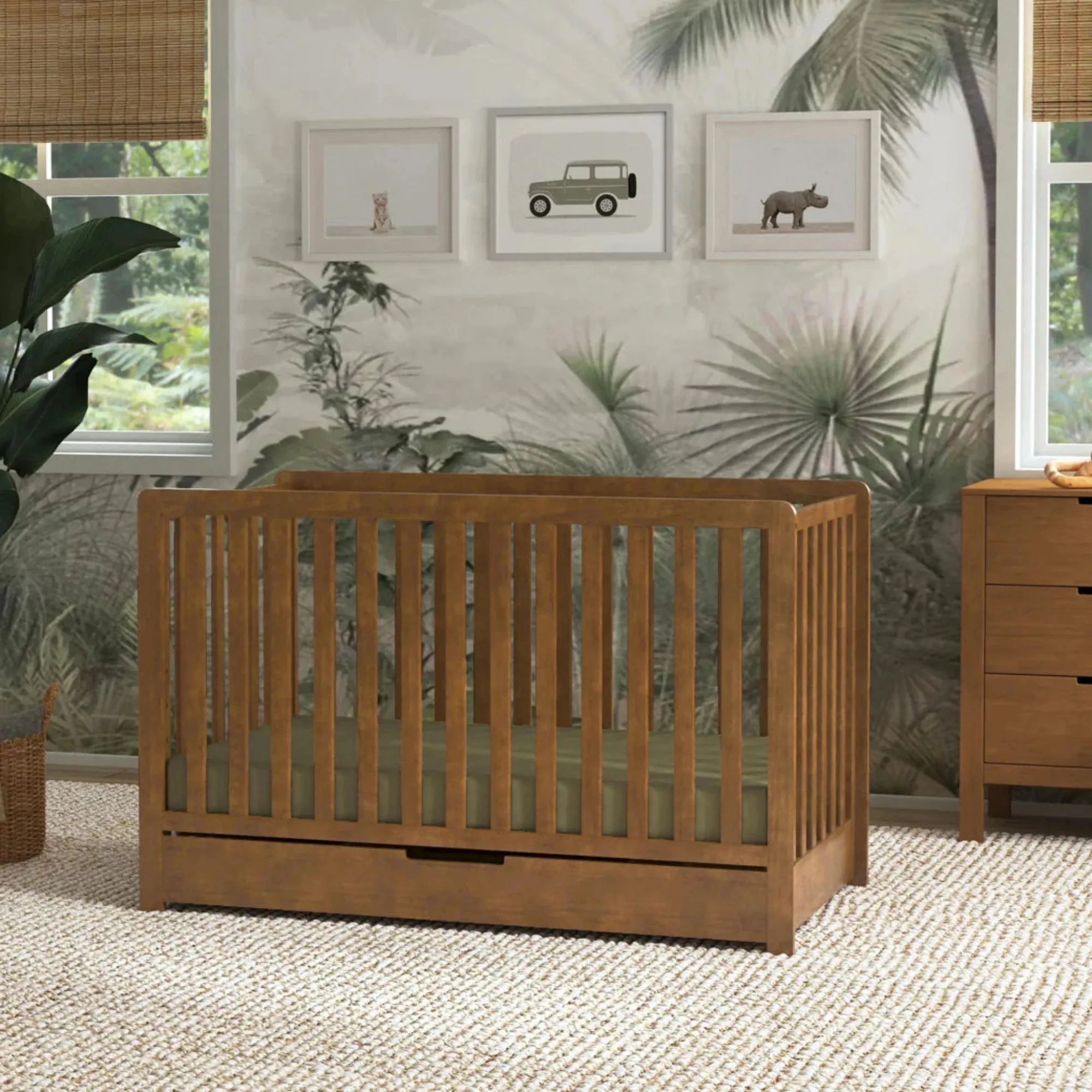 CARTERS by DAVINCI Colby 4-in-1 Convertible Crib w/ Trundle Drawer