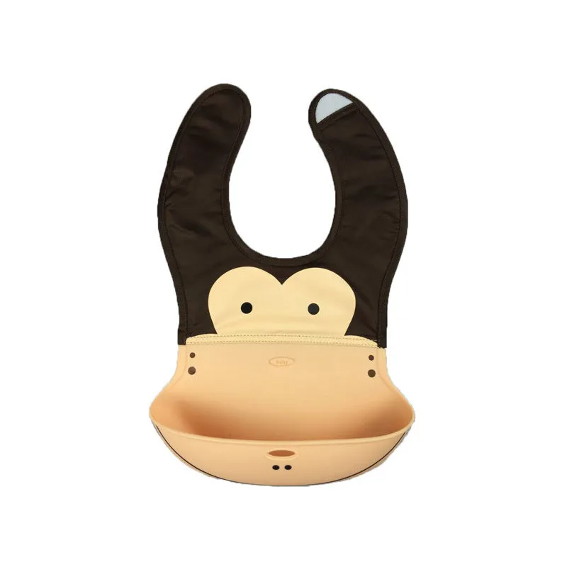 Cartoon Silicone Baby Bib
