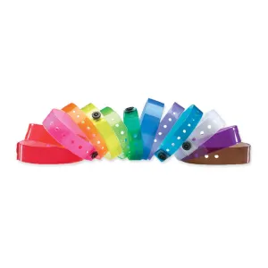 ClearImage® Vinyl Wristbands 1/2" Snap Closure 130P (500/Box)