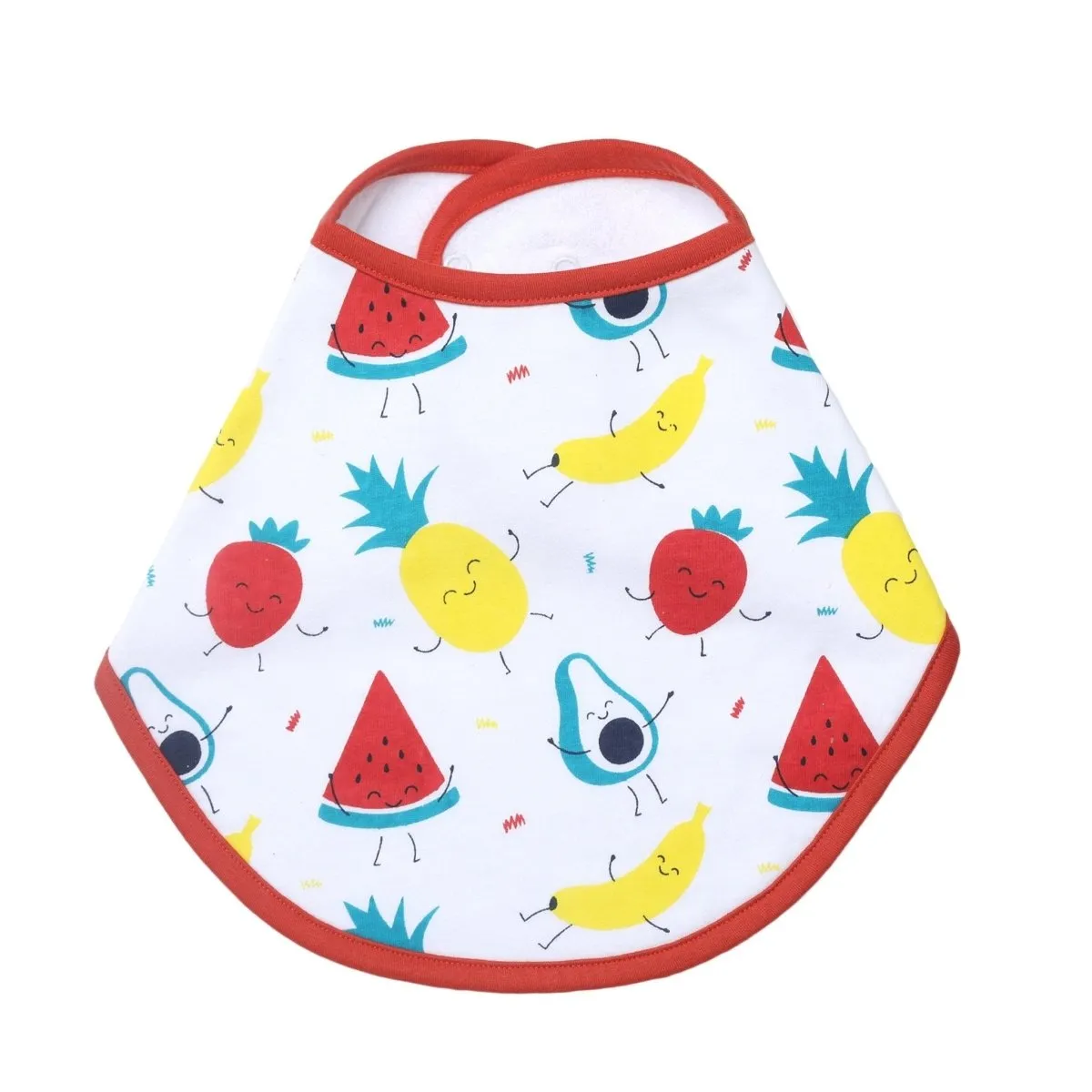 Combo of Fruity Cutie And Sweet Like A Doughnut Feeding Bibs- (Pack of 2)