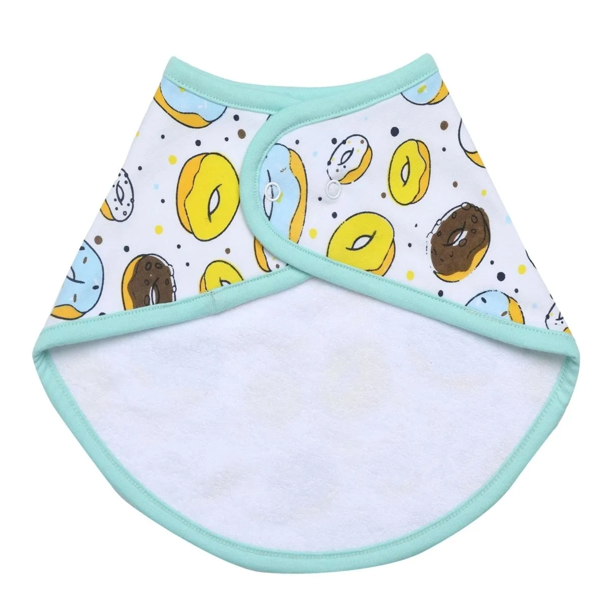 Combo of Fruity Cutie And Sweet Like A Doughnut Feeding Bibs- (Pack of 2)