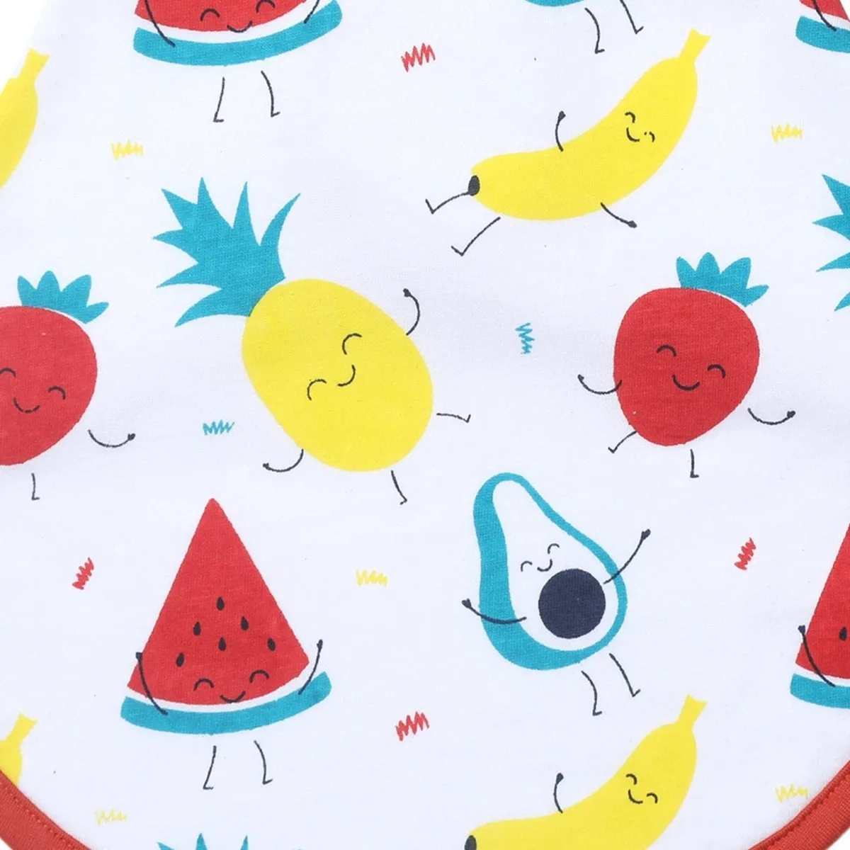 Combo of Fruity Cutie And Sweet Like A Doughnut Feeding Bibs- (Pack of 2)